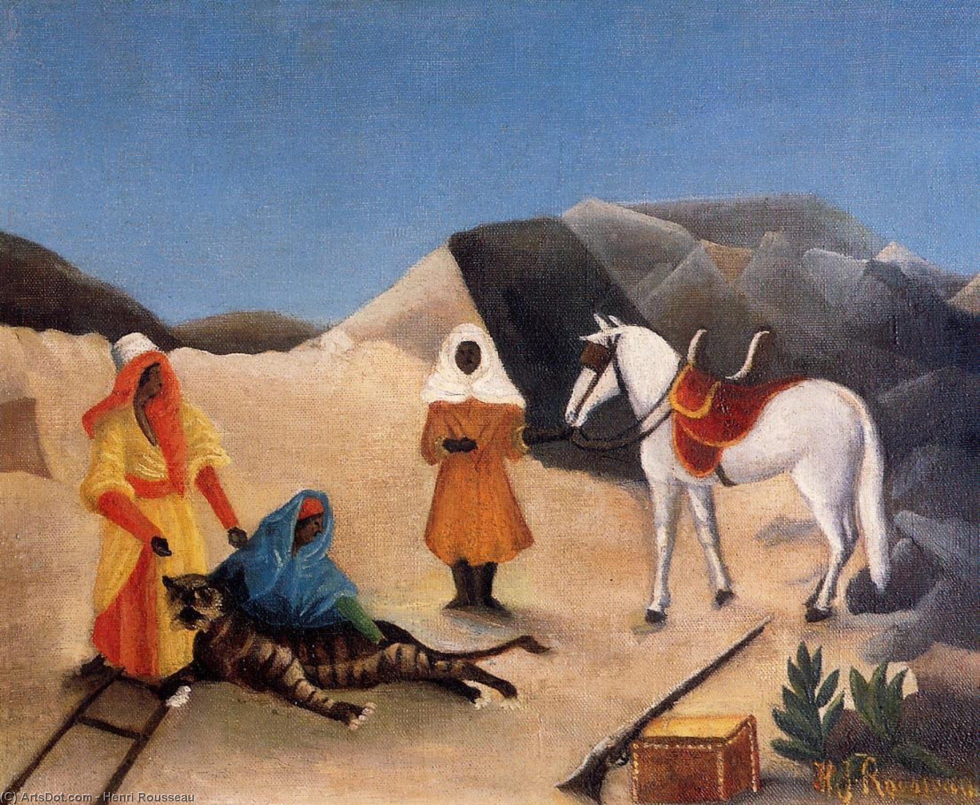 The Tiger Hunt — Henri Julien Félix Rousseau (le Douanier)