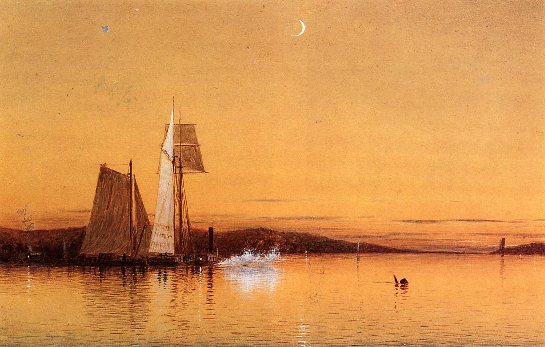 Dusk On The Hudson — Francis A Silva