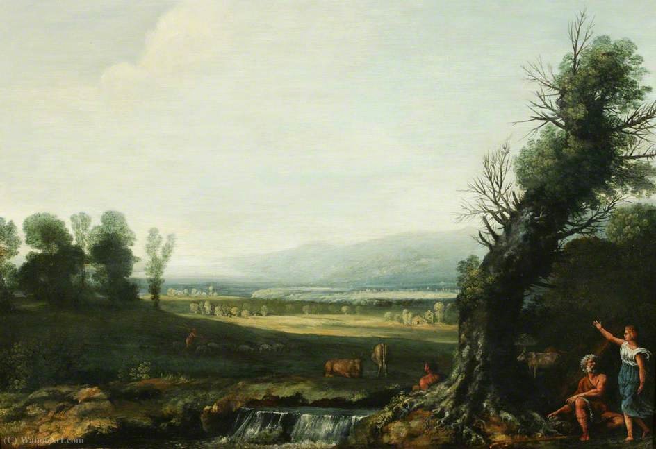 Landscape With Erminia And The Shepherds — Pietro Paolo Bonzi