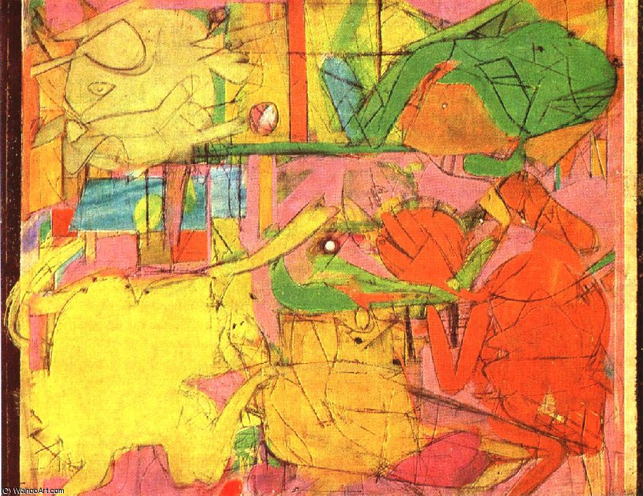 Study For Backdrop (labyrinth),1946, Private — Виллем Де Кунинг