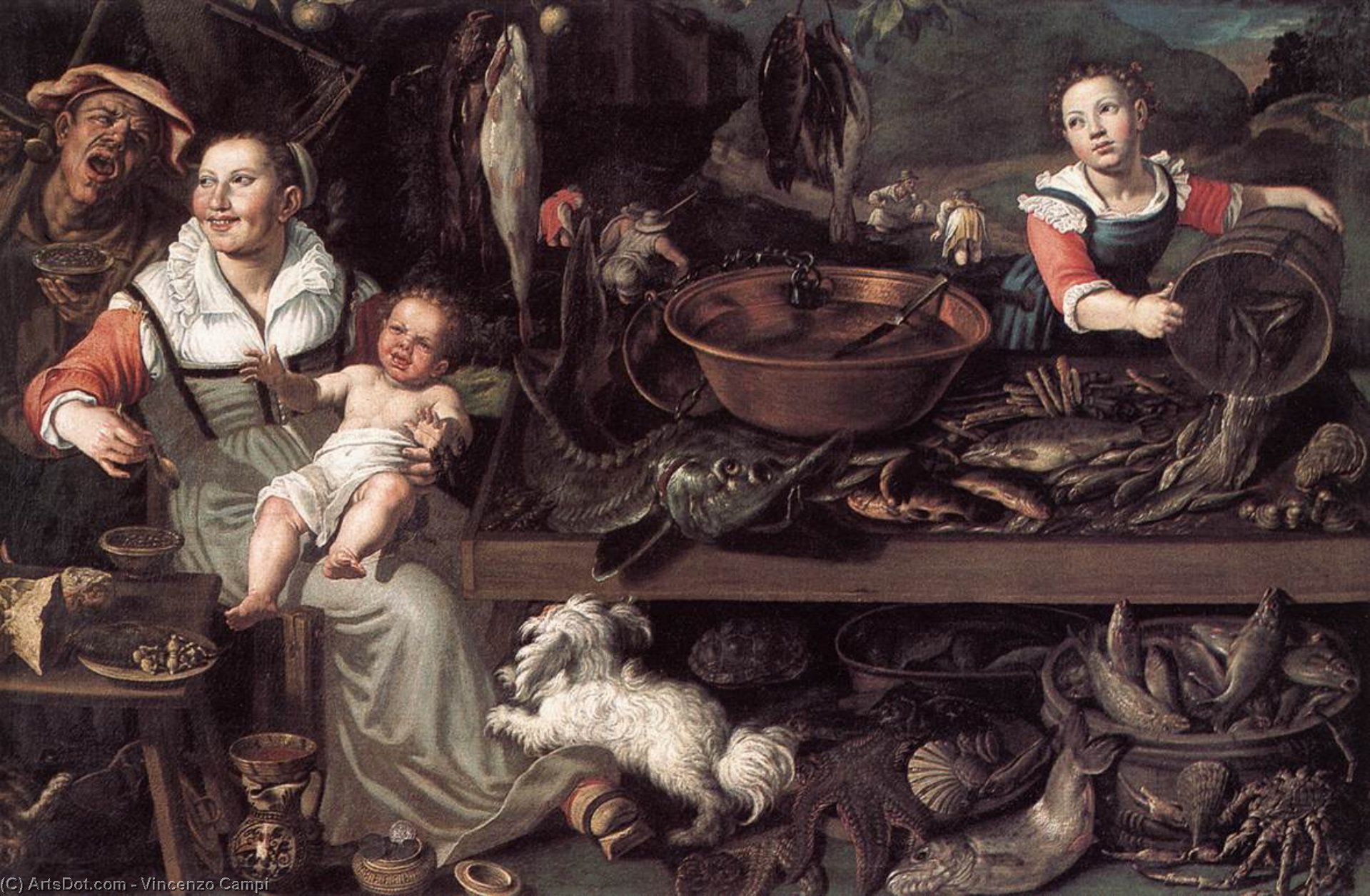 Fishmongers — Vincenzo Campi