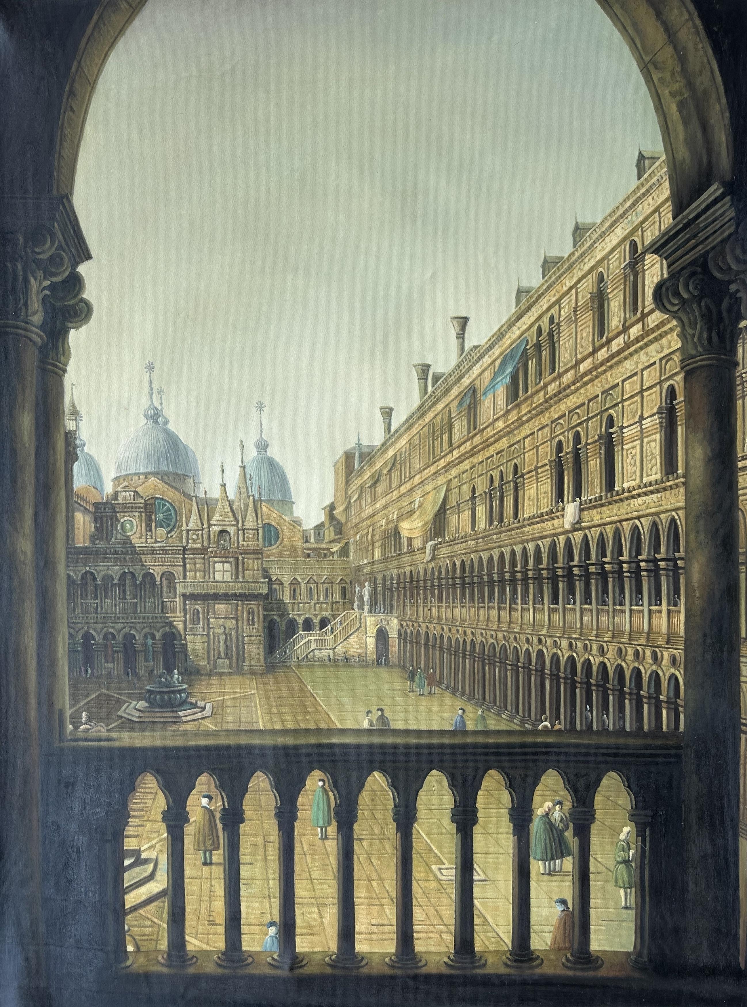 Interior Court Of The Doge's Palace, Venice - Canaletto — Giovanni Antonio Canaletto