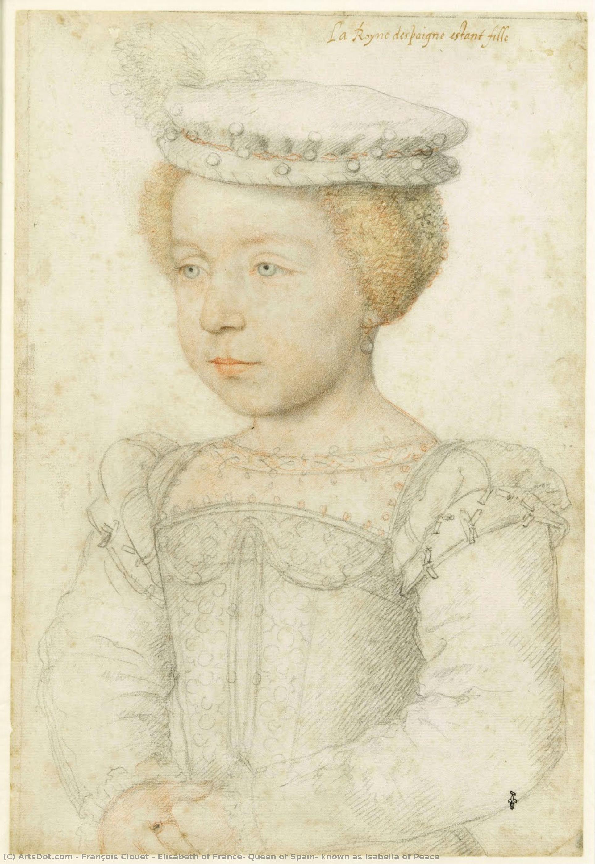 Elisabeth Of France, Queen Of Spain, Known As Isabella Of Peace — François Clouet