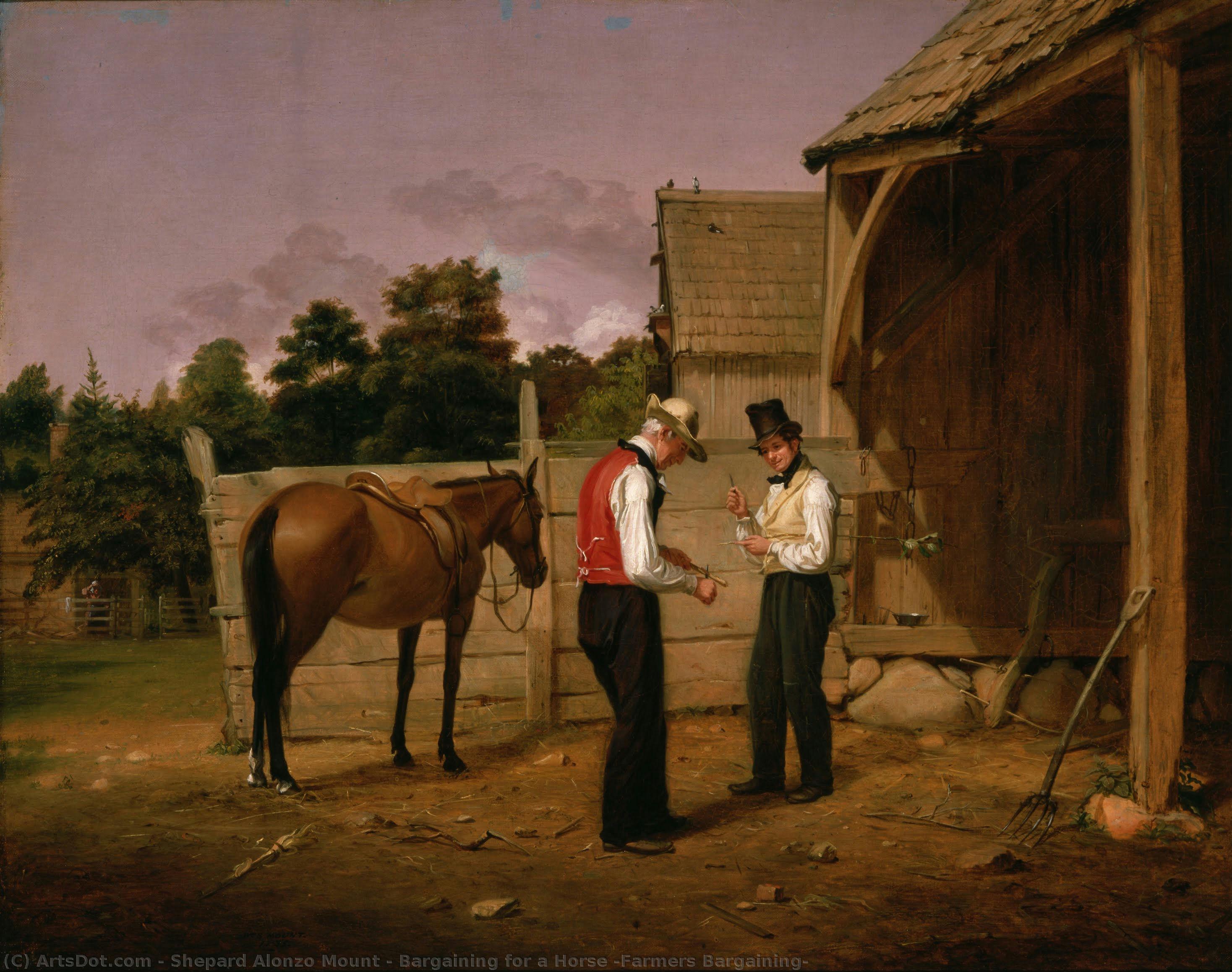 Bargaining For A Horse (farmers Bargaining) — Shepard Alonzo Mount