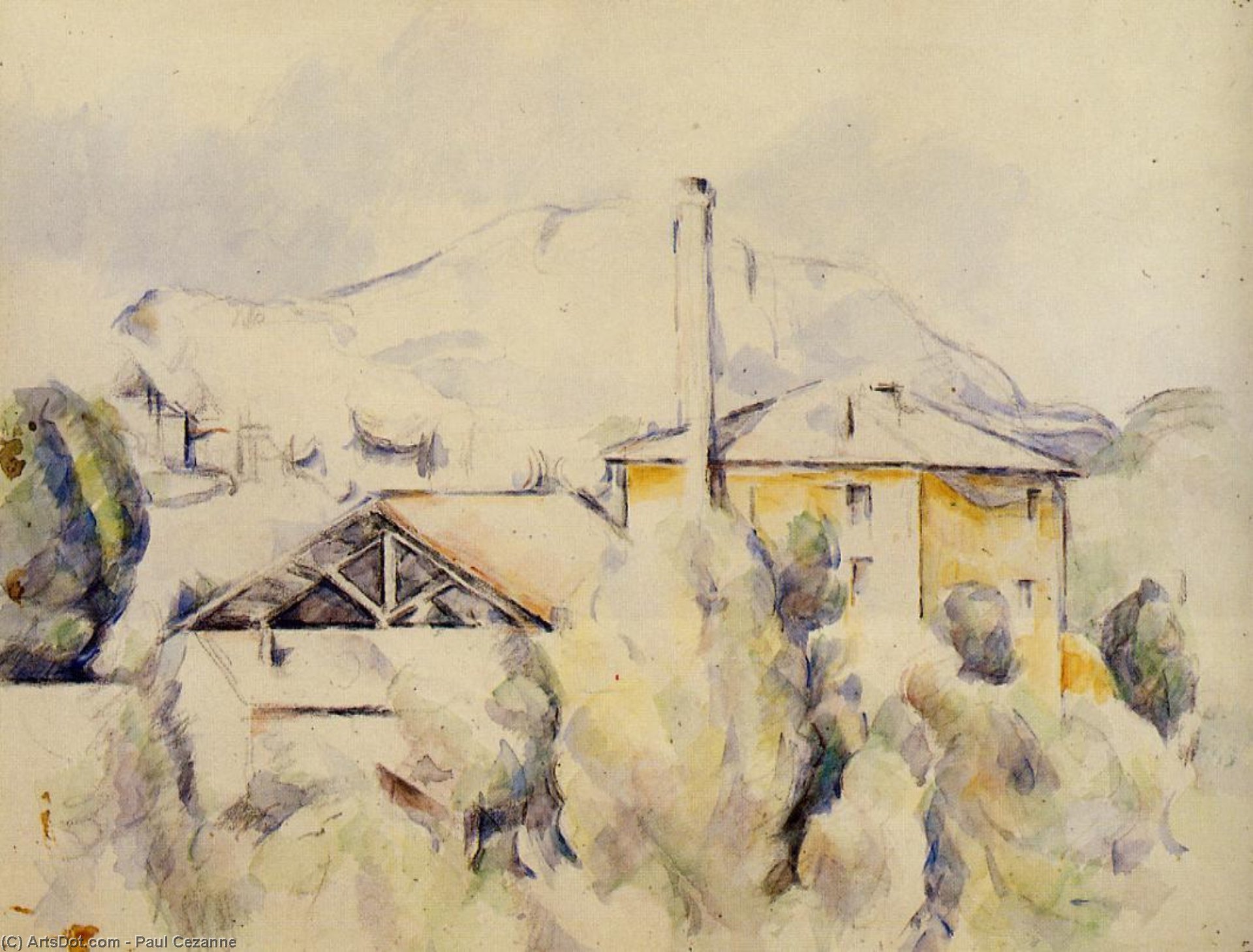 El Puente De Los Tres Saltos — Paul Cézanne