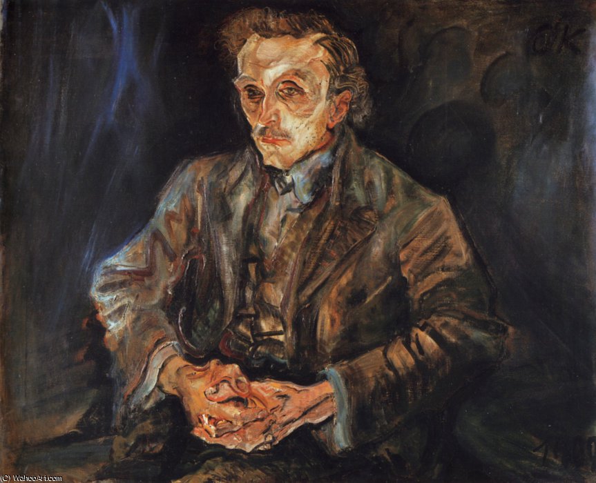 Adolf Loos, Huile Sur Toile, — Oskar Kokoschka