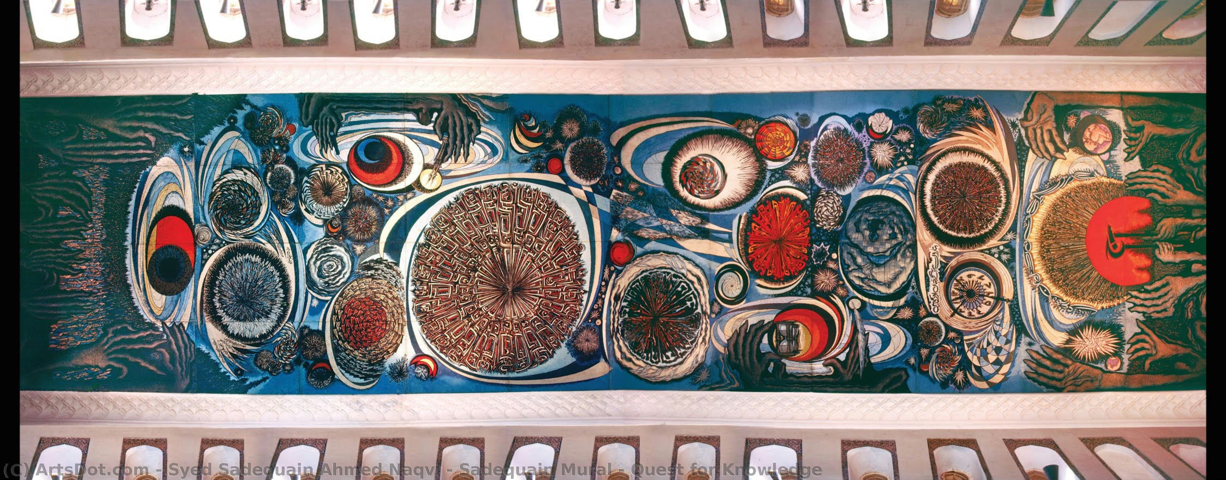 Sadequain Mural - Quest For Knowledge — Syed Sadequain Ahmed Naqvi