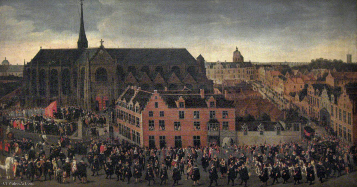 The Infante Isabella Shoots The Jay Of The Grand Serment [crossbowmen's Guild] With A Crossbow In The Sablon In Brussels — Anthonis Sallaert