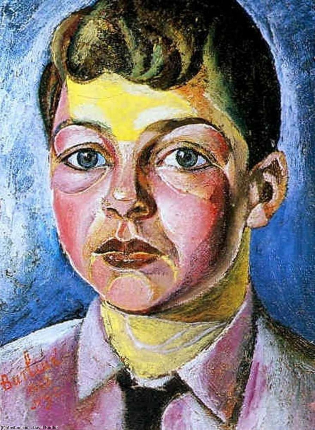 Portrait Of Nicolas, The Artist's Son — David Davidovich Burliuk