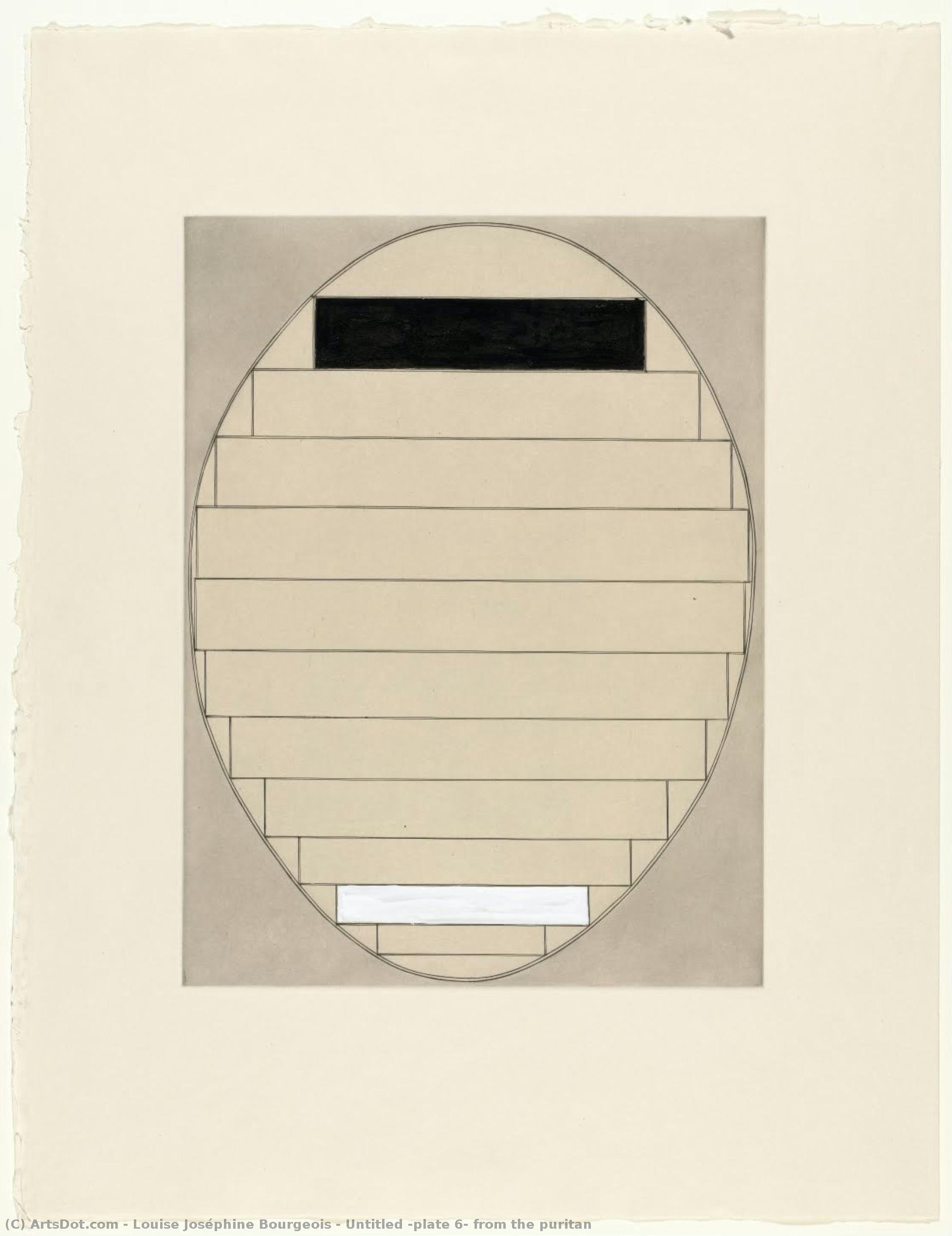 Untitled (plate 6) From The Puritan — Louise Joséphine Bourgeois