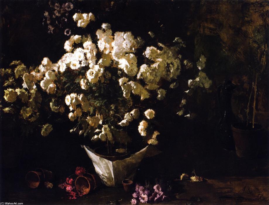 Still Life Of Chrysanthemums — Soren Emil Carlsen