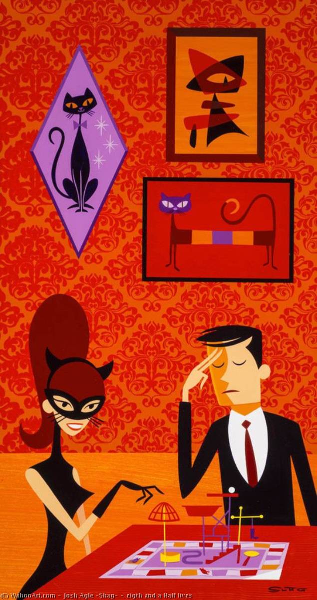 Eigth And A Half Lives — Josh Agle (shag)