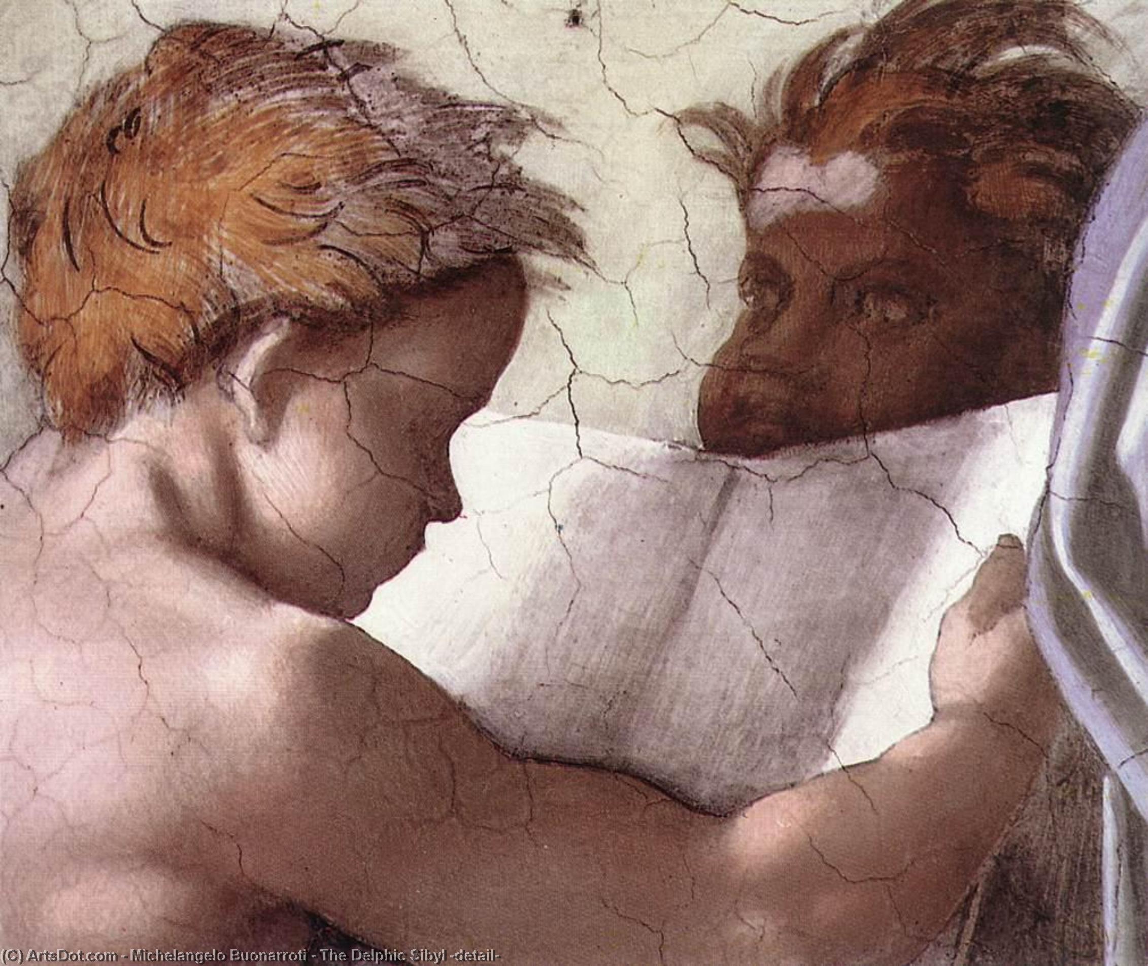 The Delphic Sibyl (detail) — Michelangelo Buonarroti