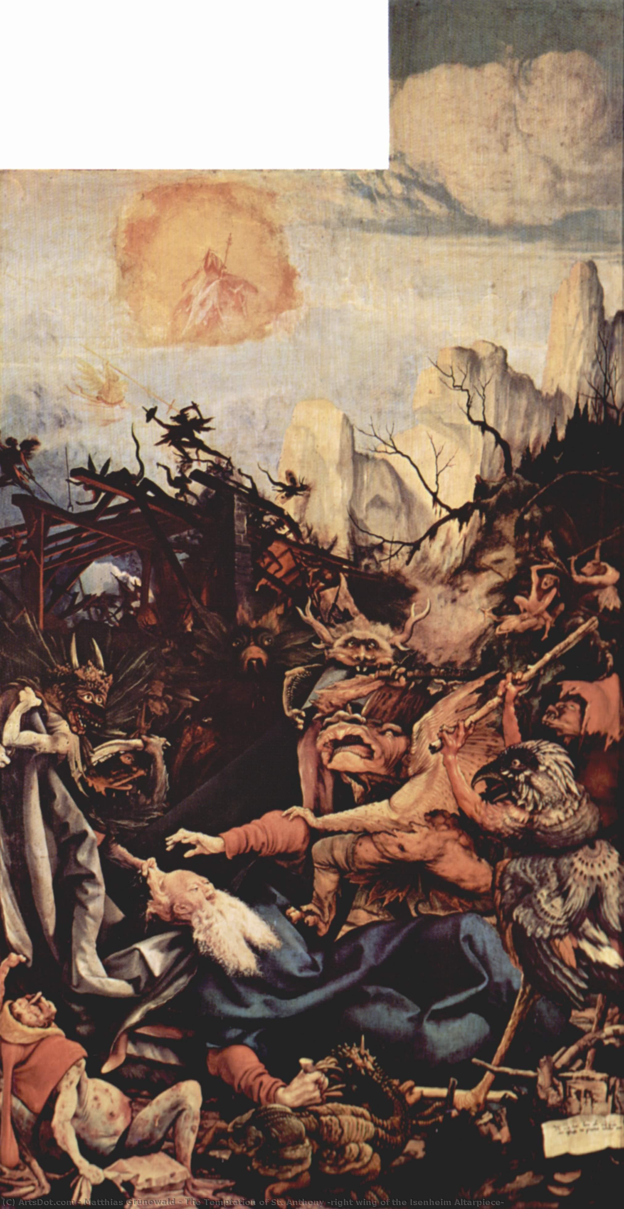 The Temptation Of St. Anthony (right Wing Of The Isenheim Altarpiece) — Matthias Grünewald