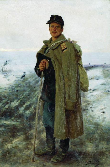 To His Homeland. The Hero Of The Last War — Ilya Yefimovich Repin