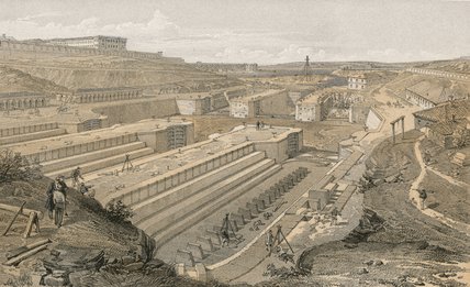 Docks At Sebastopol With Ruins Of Fort St Paul — William Simpson