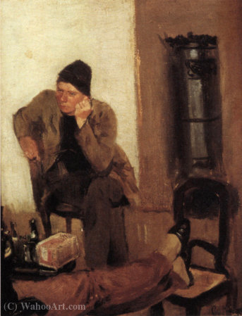 Charles Lundh I Samtale Med Krohg_1883 — Christian Krohg