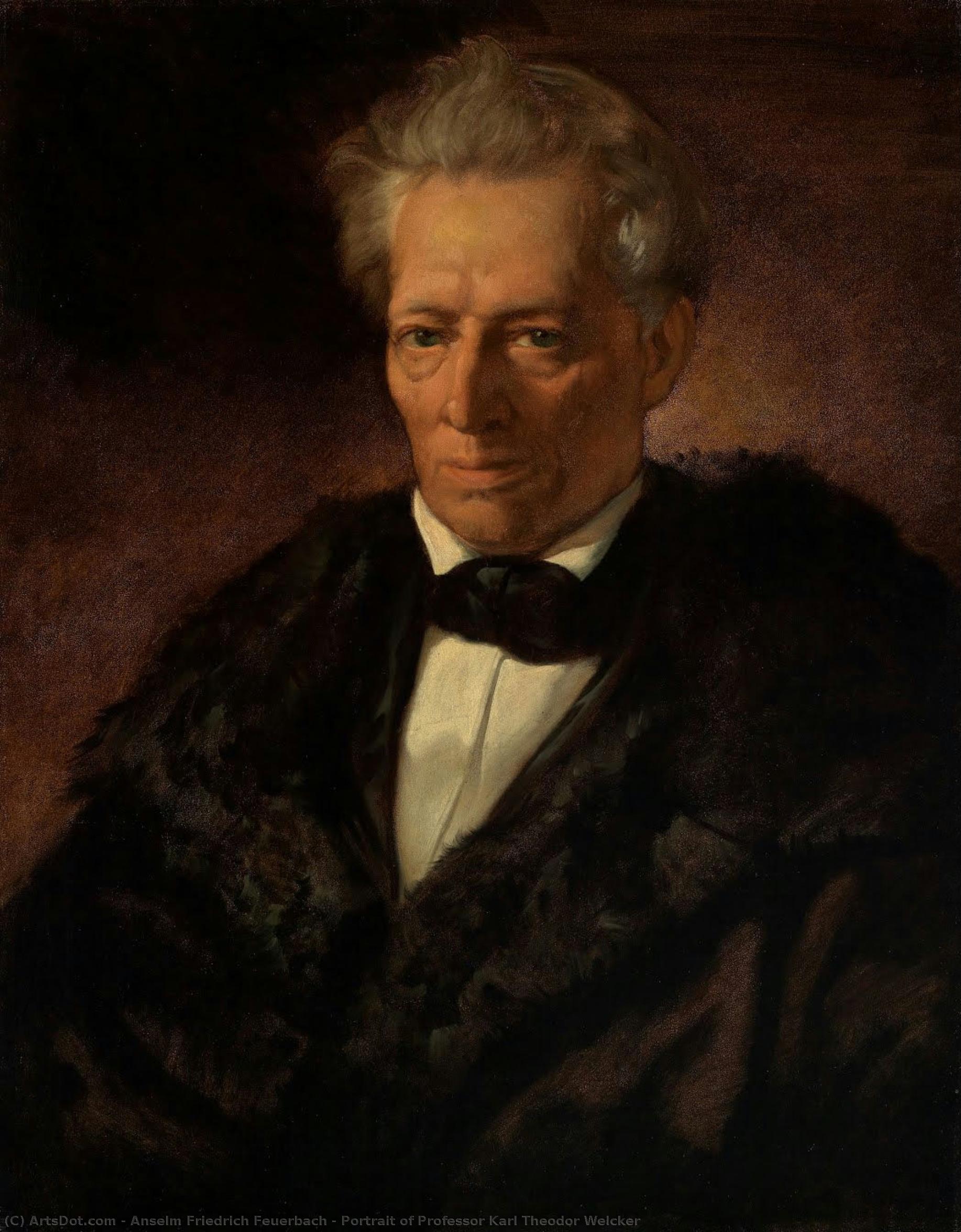 Portrait Of Professor Karl Theodor Welcker — Anselm Fridrihoj Feuerbah