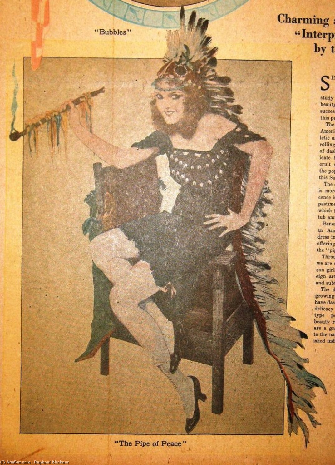 Pipe Of Peace, Hearst's Sunday American — Raphael Kirchner