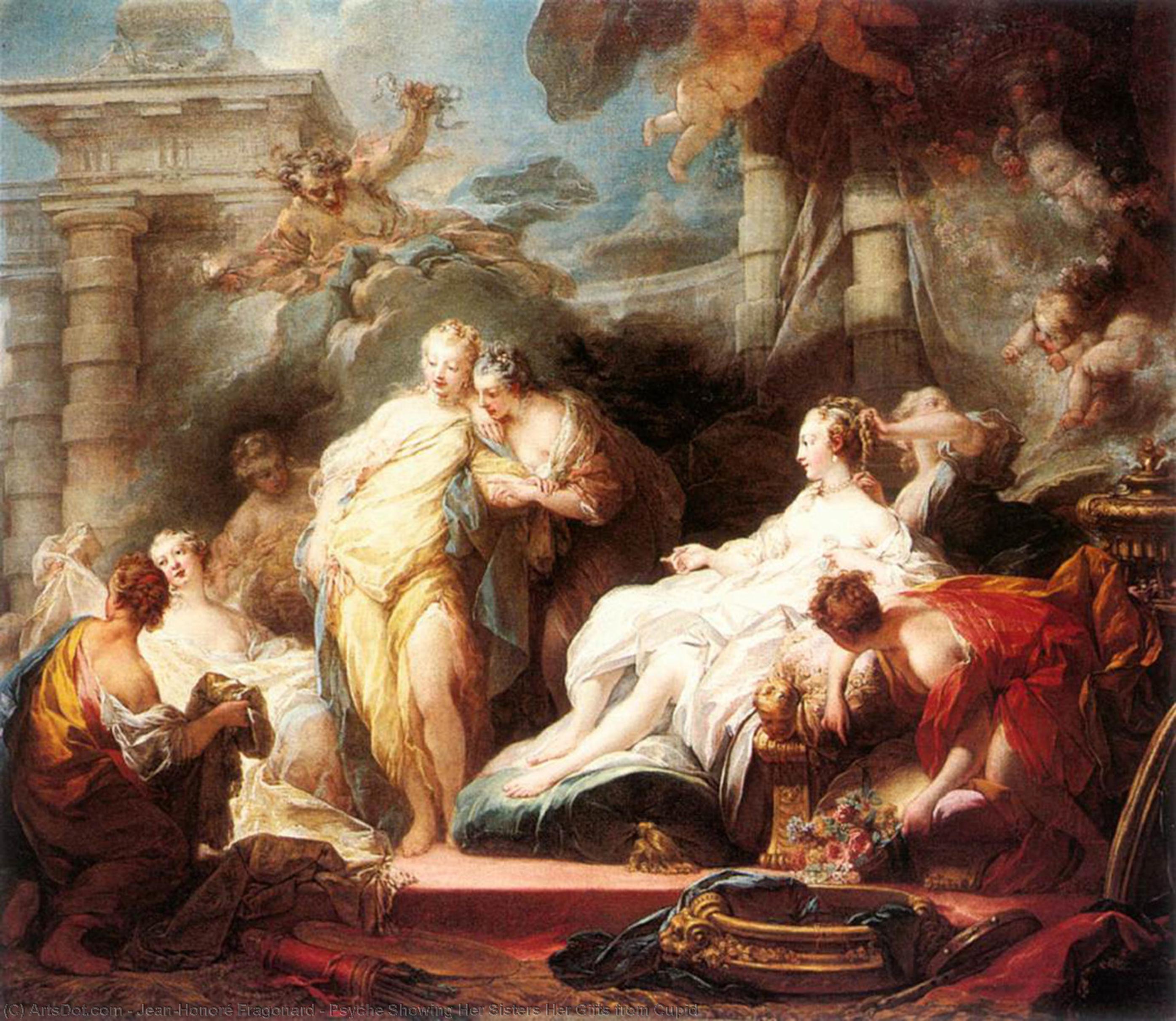 Psyche Showing Her Sisters Her Gifts From Cupid — Жан Оноре Фрагонар