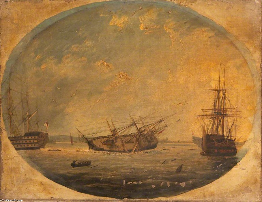 The Wreck Of The 'royal George' — Frederick Calvert
