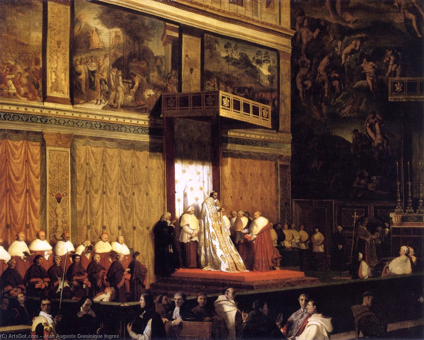 Pope Pius Vii In The Sistine Chapel — Jean-auguste-dominique Ingres