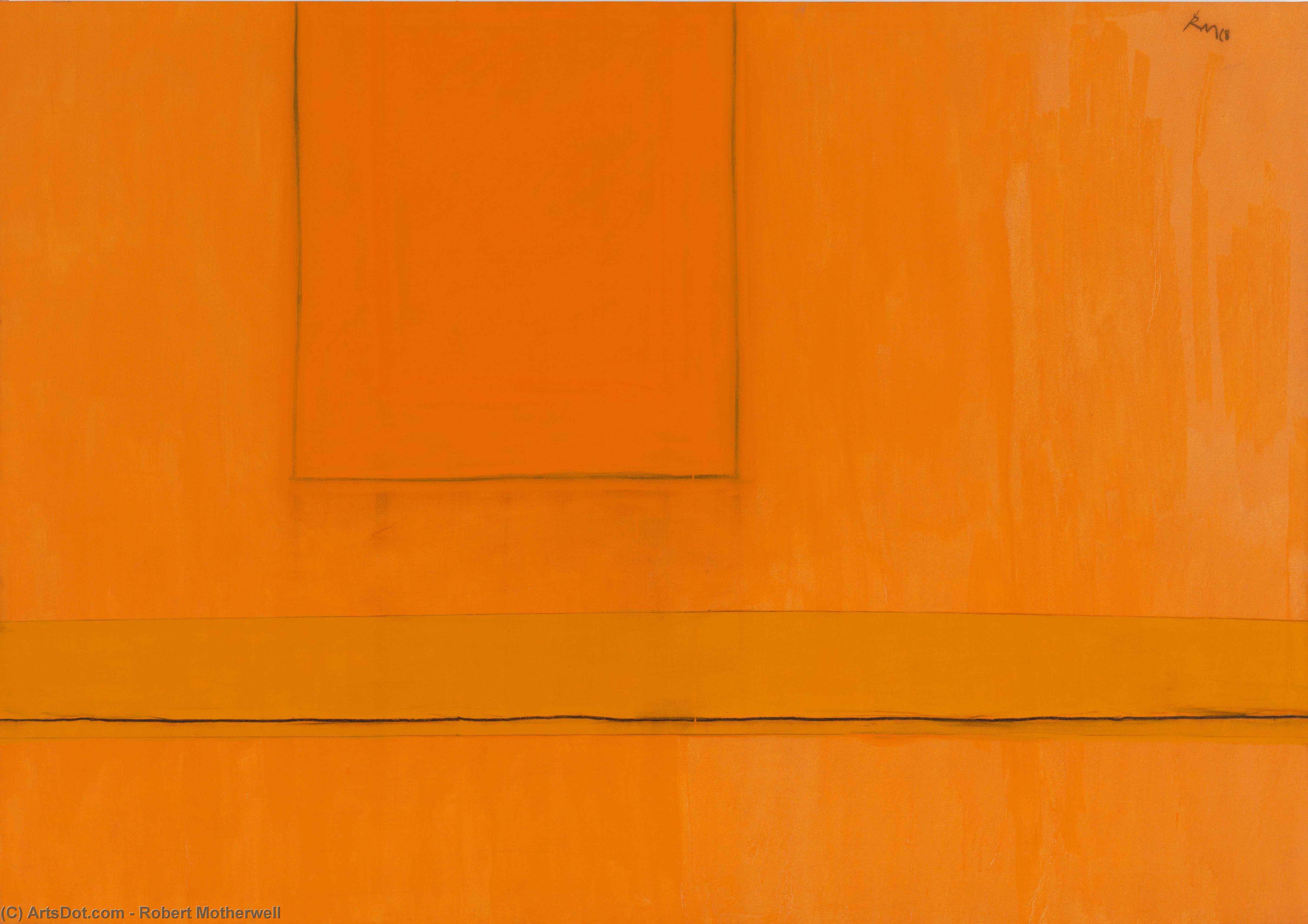Open Number 24 In Variations Of Orange — Robert Motherwell