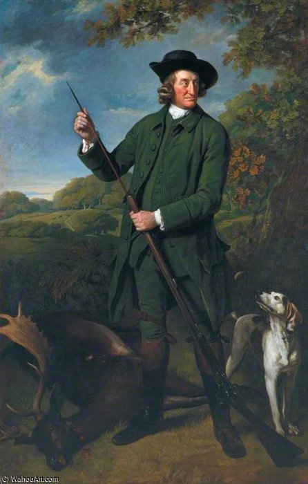 Thomas Nuthall With A Dog And Gun — Sir Nathaniel Dance Holland