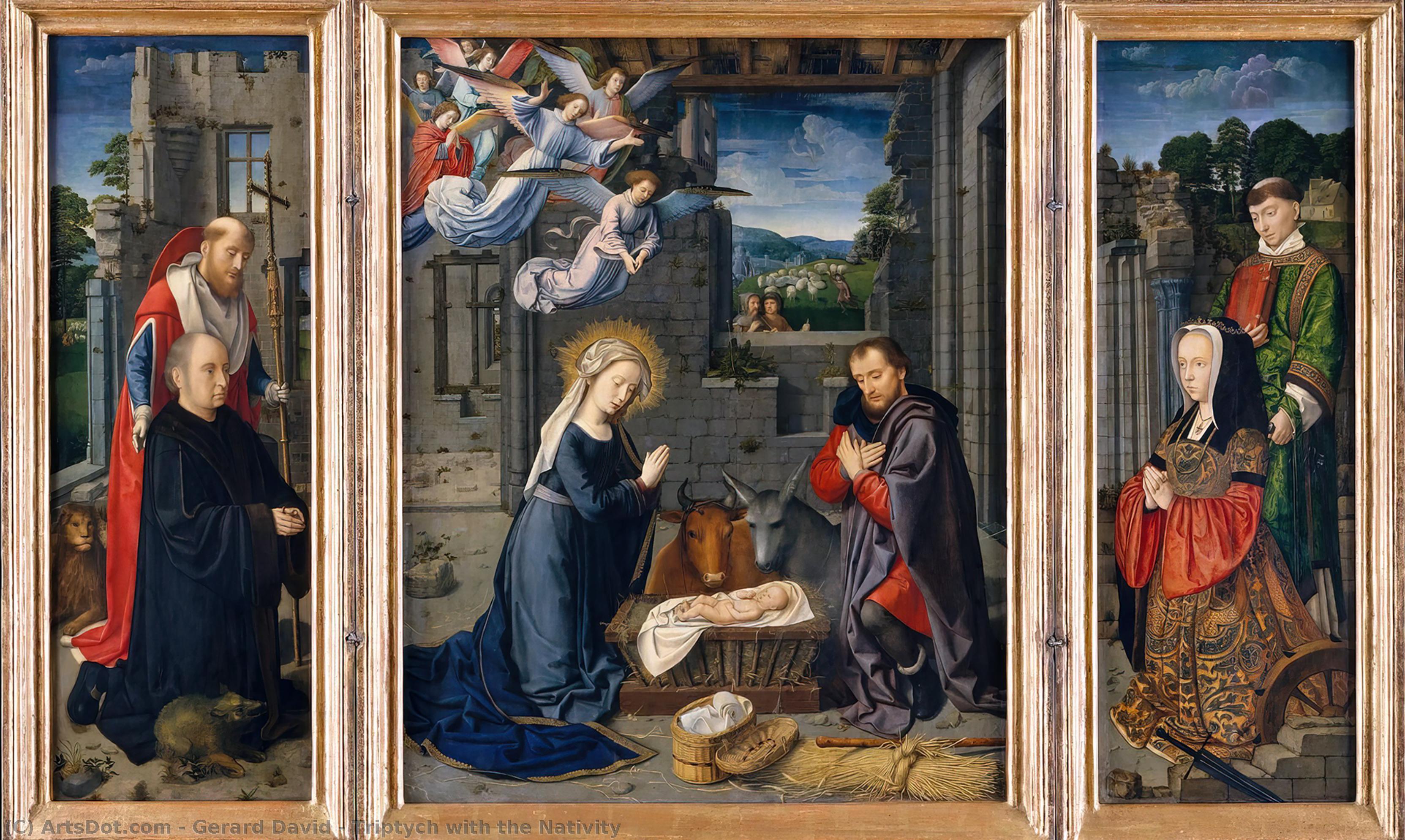 Triptych With The Nativity — Гердар Дэвид