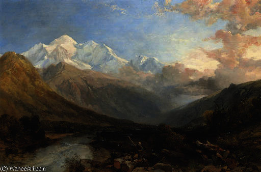Mont Blanc From Between St. Martin And Sallanches — Джеймс Даффилд Харринг