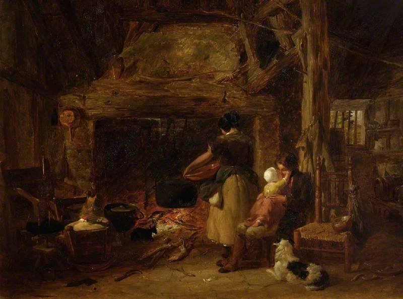 Cottage Interior — Frederick Trevelyan Goodall