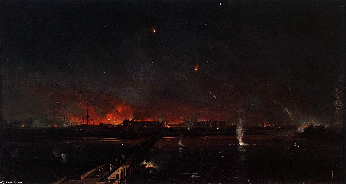 Bombardment Of Marghera On The Night Of May 24, 1849 — Ippolito Caffi
