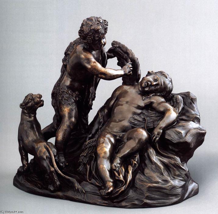Child Bacchante Clipping Cupid's Wings — Massimiliano Soldani-benzi