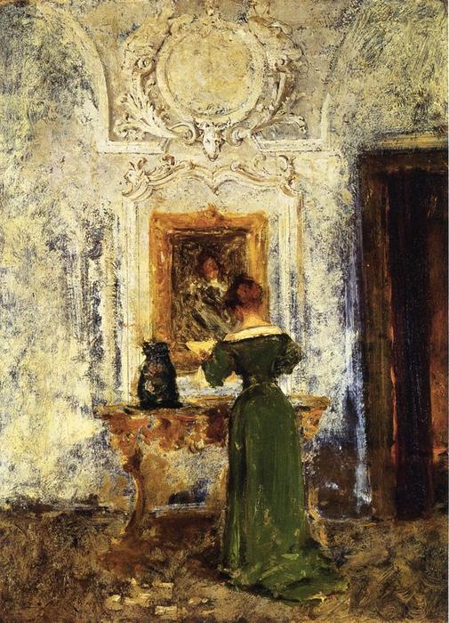 Woman In Green Aka Lady In Green — William Merritt Chase