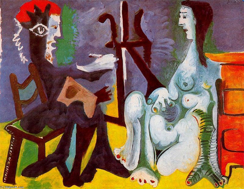The Painter And His Model 10 — Pablo Picasso