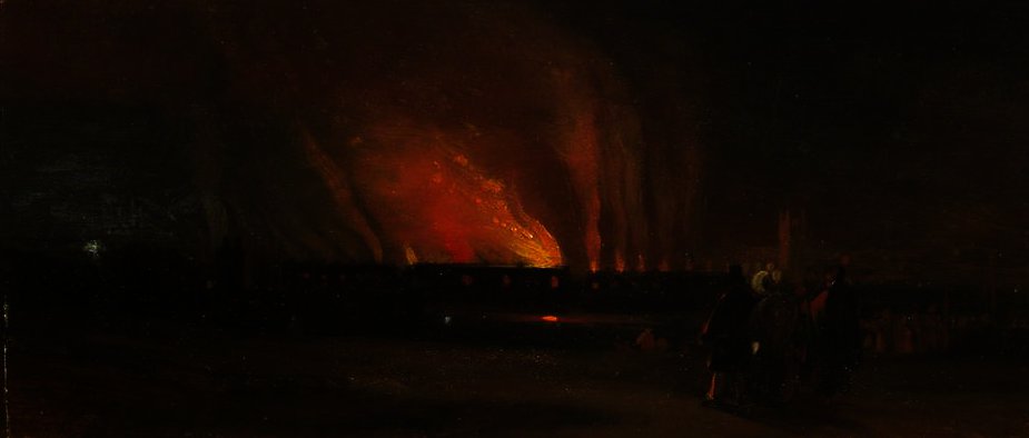 Bristol Riots - The Burning Of The New Gaol From Near Prince Street — William James Müller