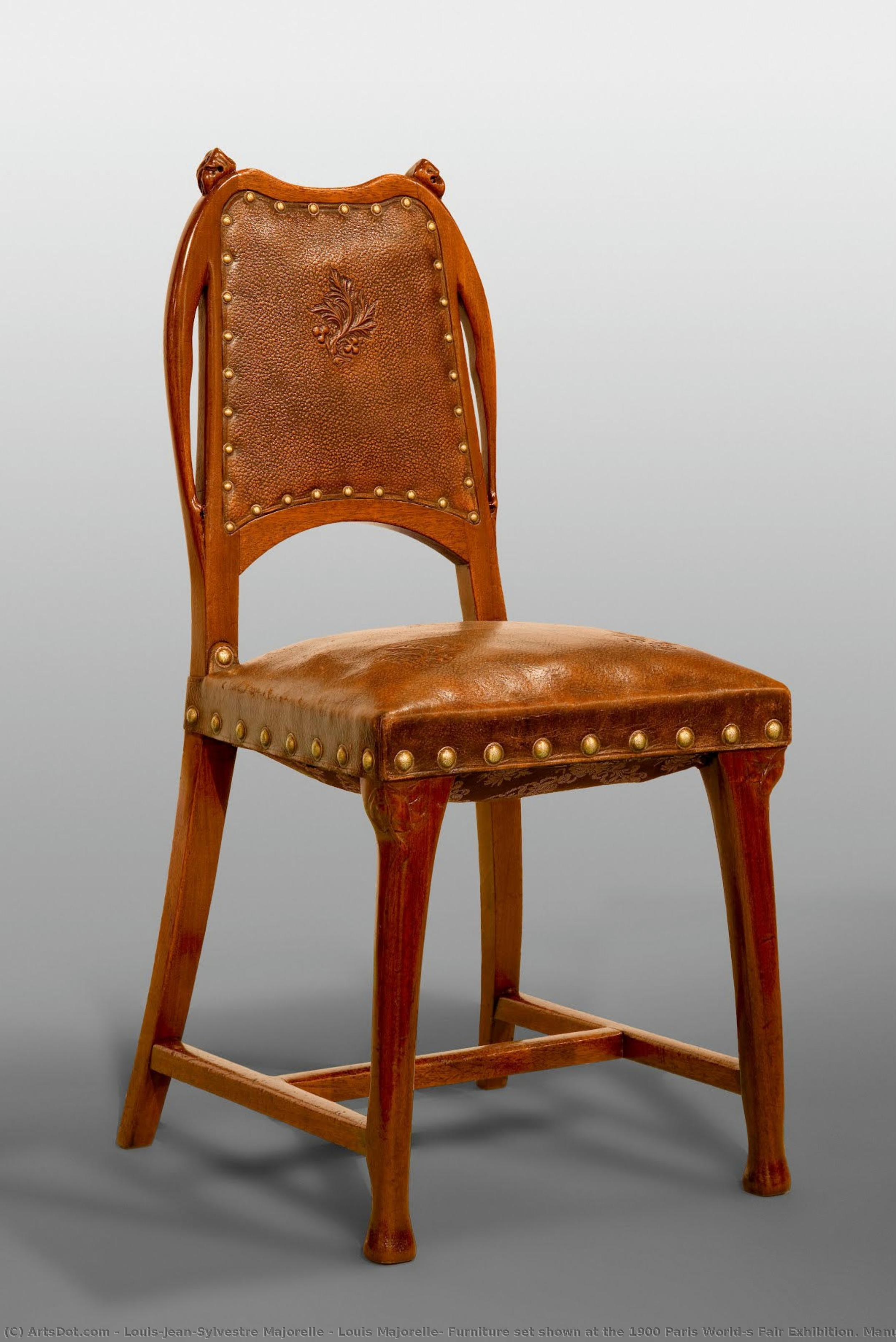 Louis Majorelle: Furniture Set Shown At The 1900 Paris World´s Fair Exhibition. Manufactured By Mercier Frères, Paris — Louis-jean-sylvestre Majorelle