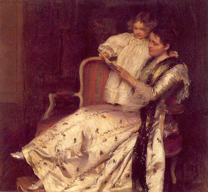 Mrs. Noel Guinness And Her Daughter Margaret — Walter Frederick Osborne