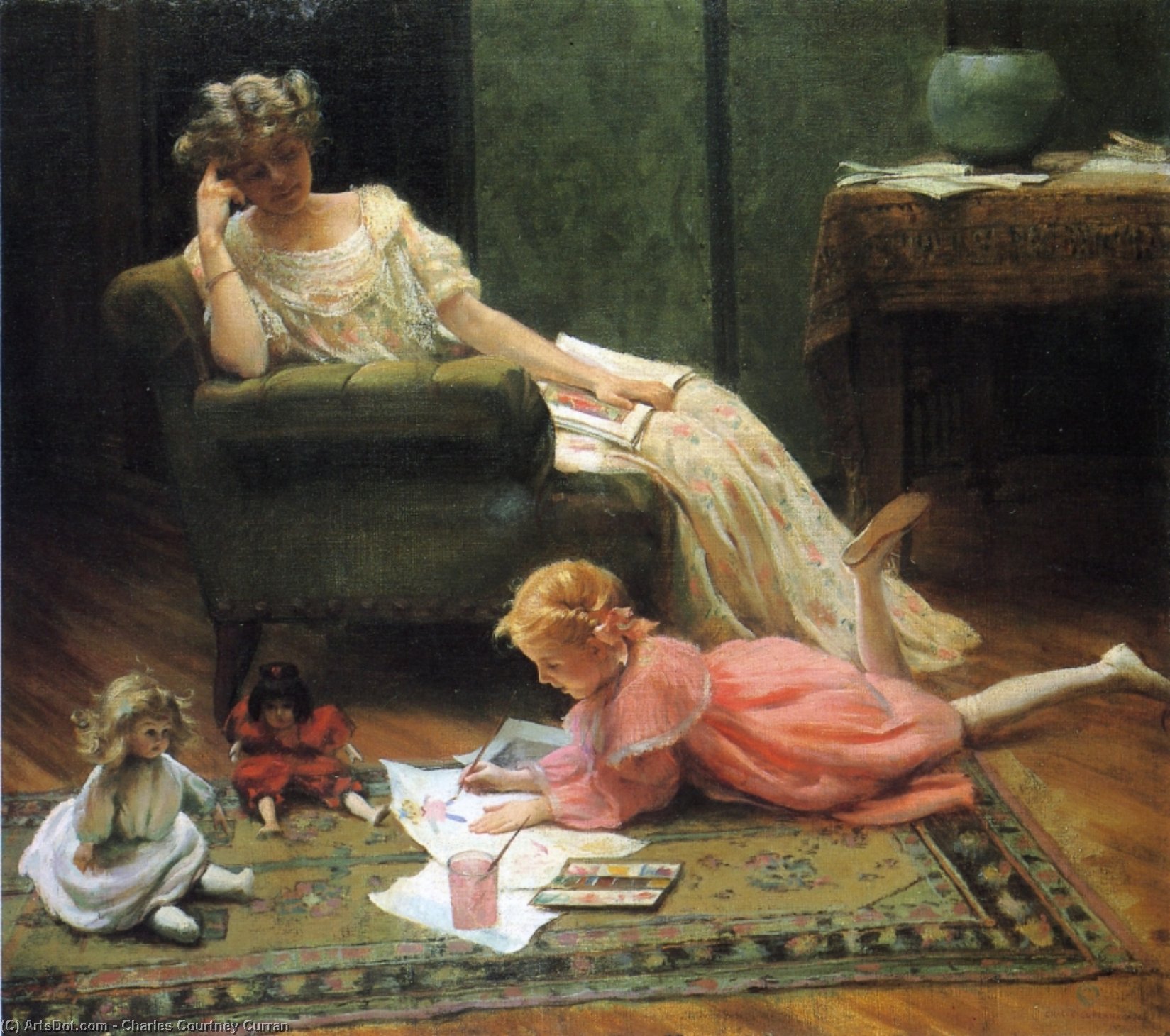Dolly's Portrait — Charles Courtney Curran