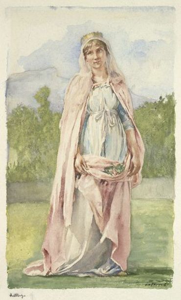 St. Elizabeth Of Hungary, Study For Chapel — John La Farge