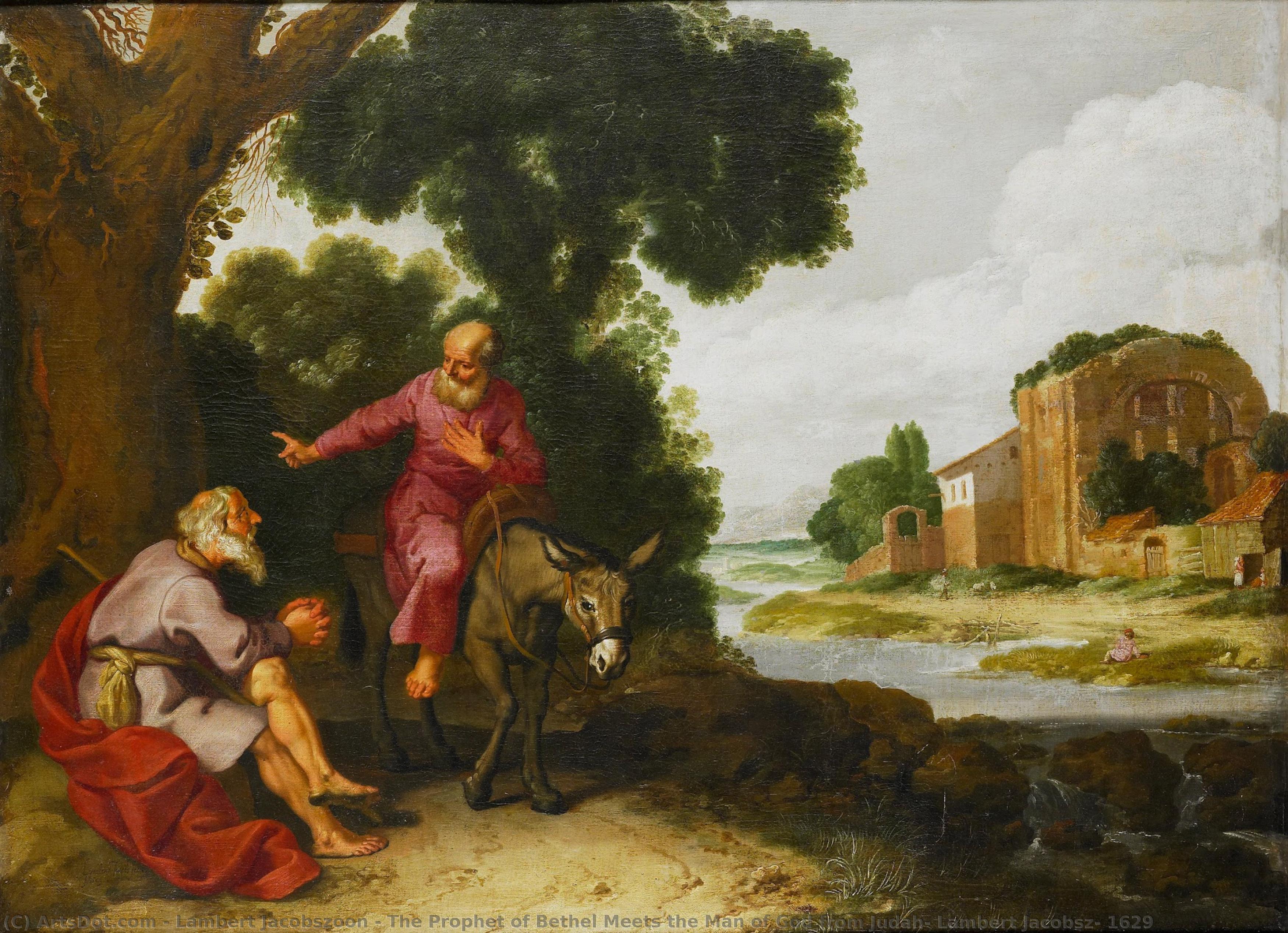 The Prophet Of Bethel Meets The Man Of God From Judah, Lambert Jacobsz, 1629 — Lambert Jacobszoon