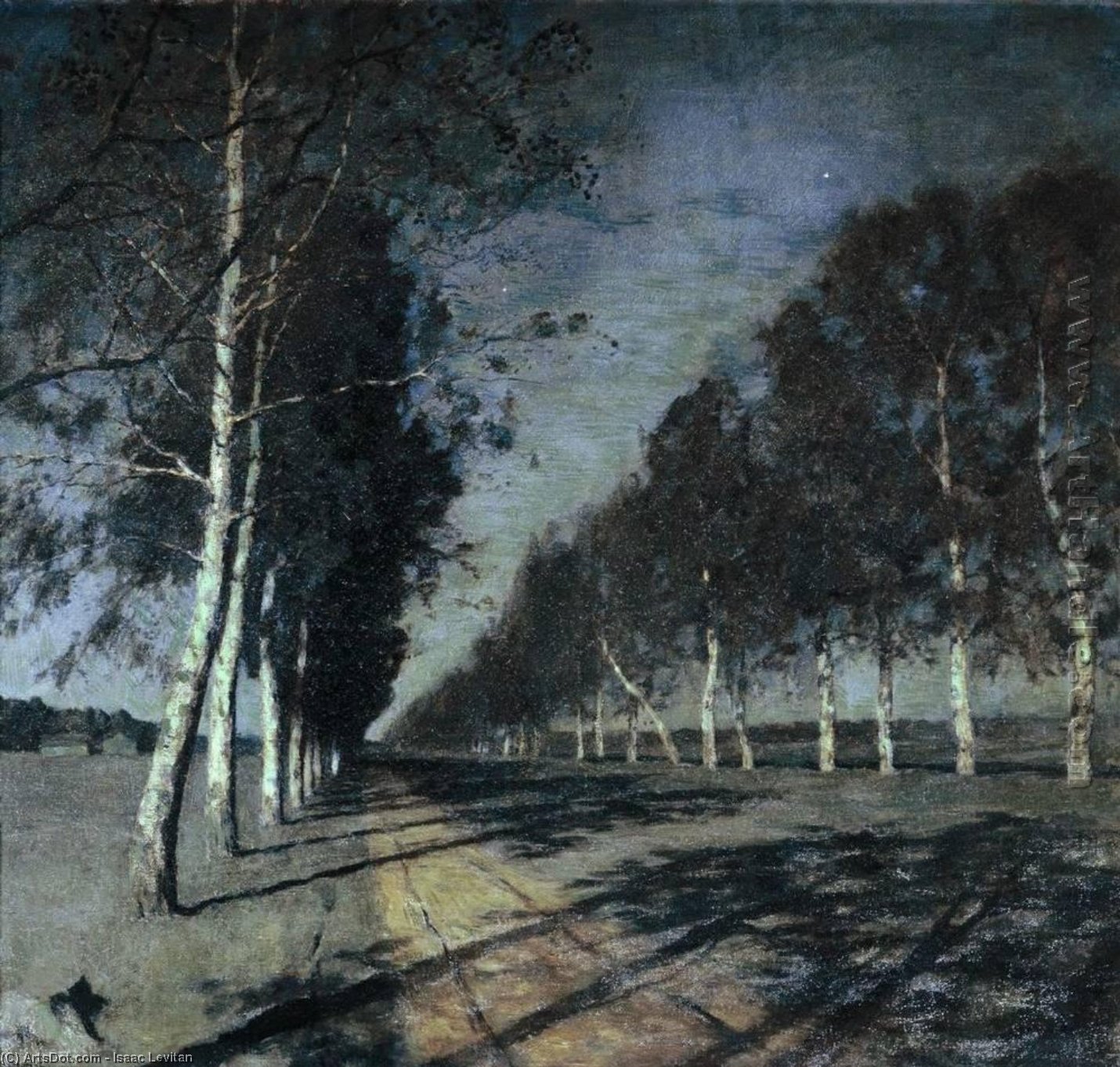 Moonlit Night. A Village. — Isaak Ilyich Levitan