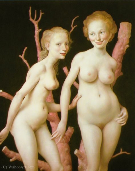 The Pink Tree By Currin (sp) — Džon Kirin