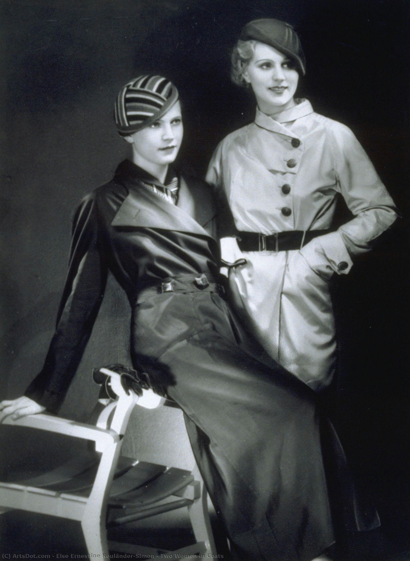 Two Women In Coats — Yva