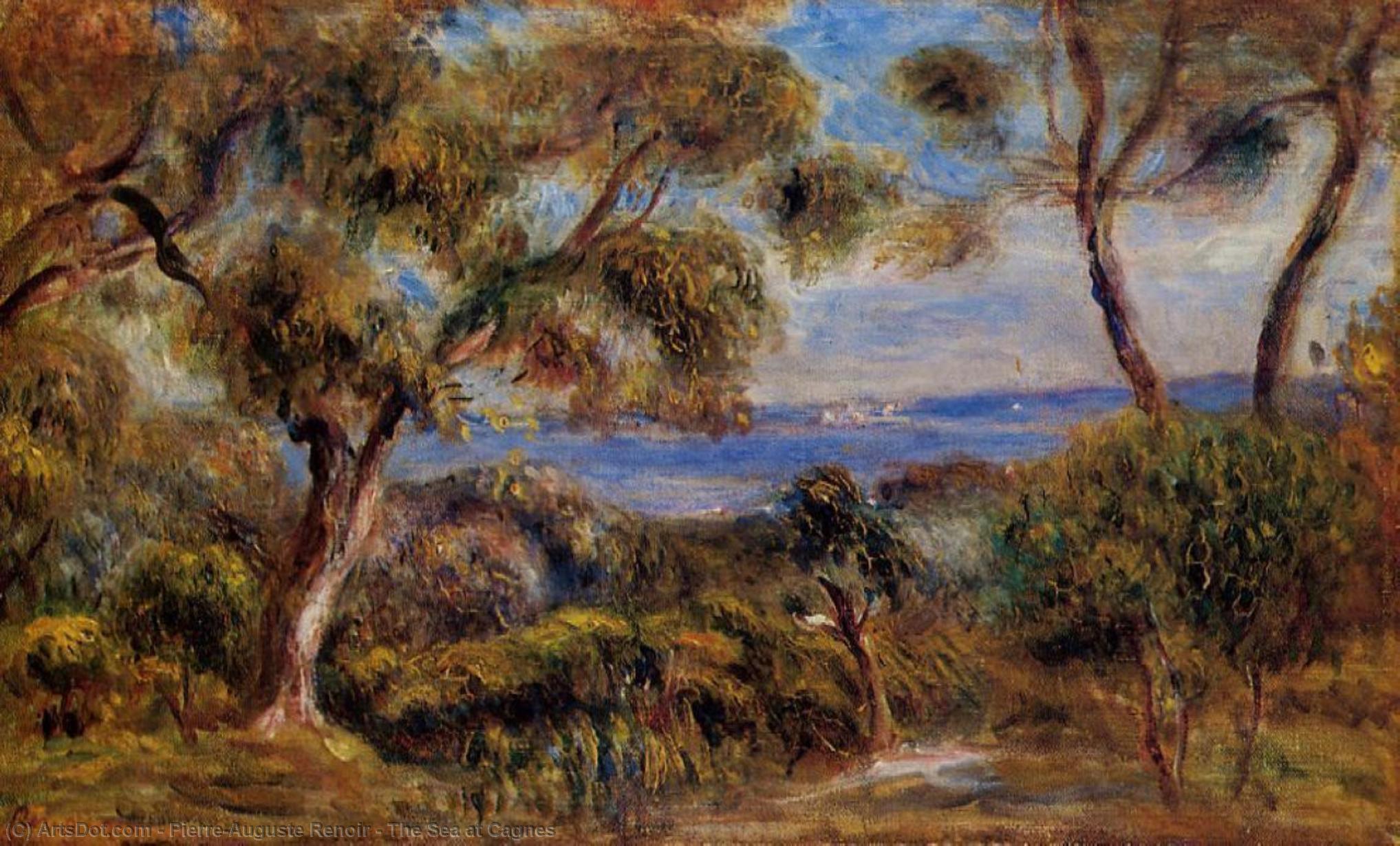 The Sea At Cagnes — Pierre-auguste Renoir