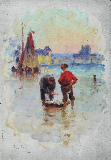 Marine Scene — Léon Jules Lemaître
