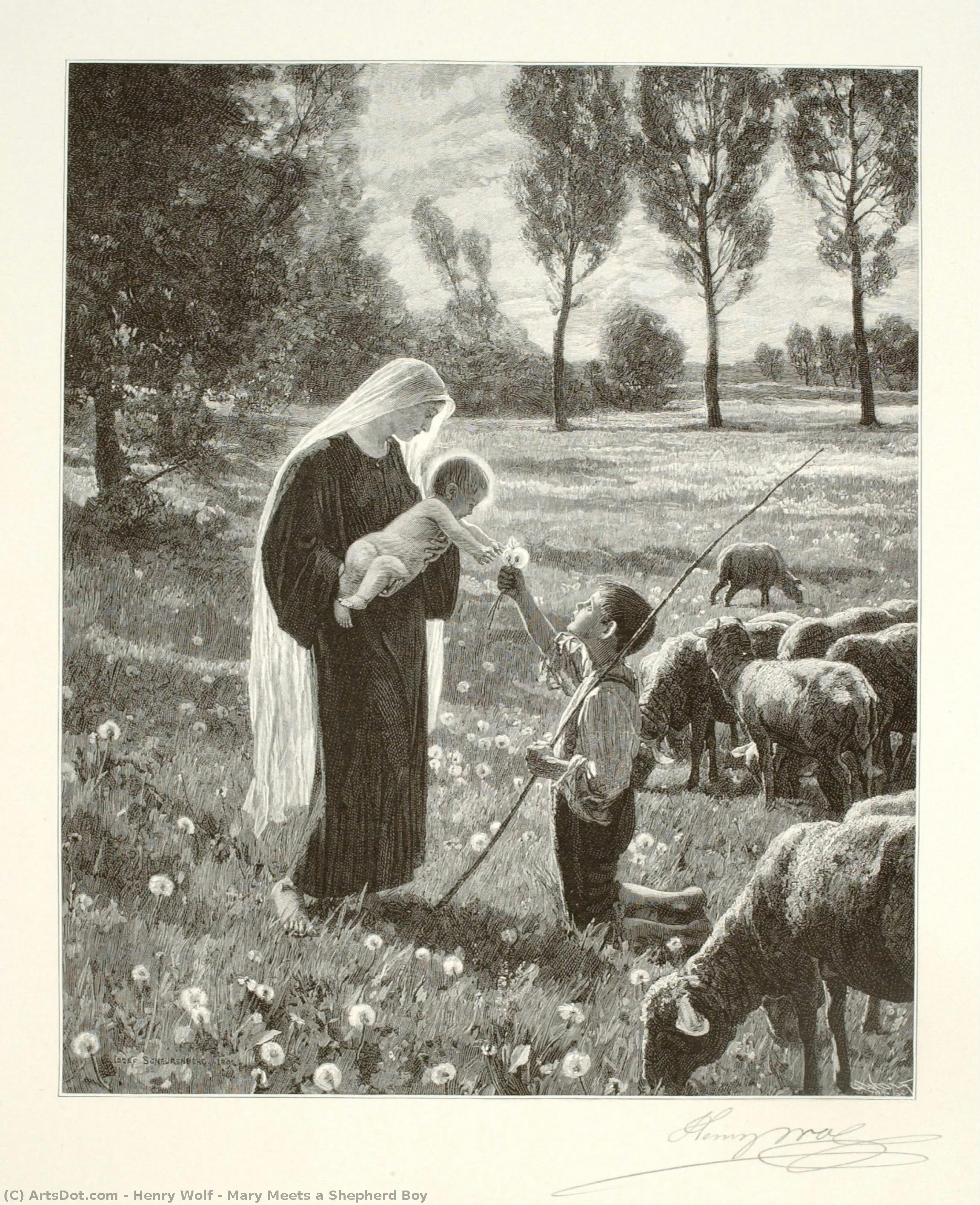Mary Meets A Shepherd Boy — Генри Вольф