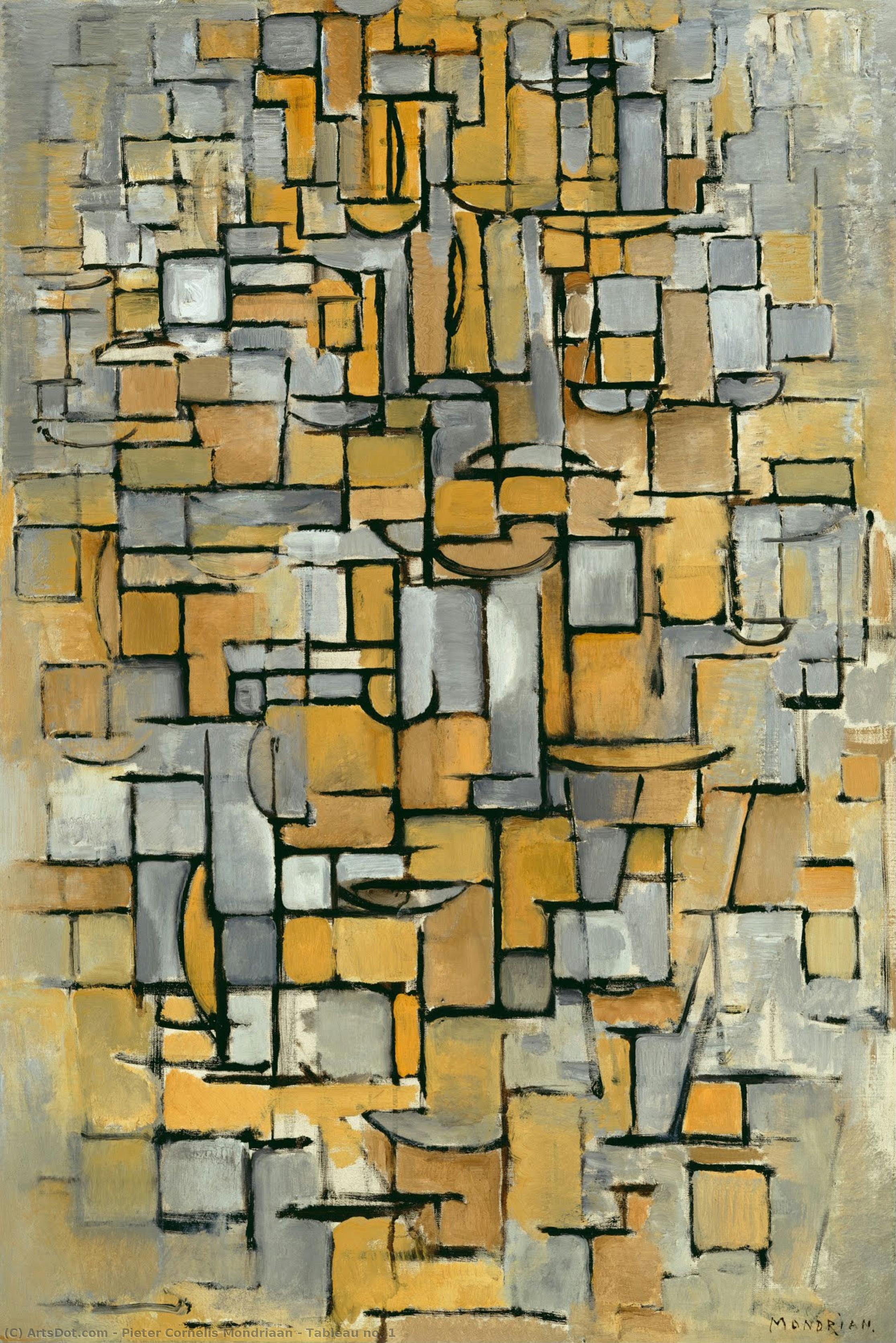 Tableau No. 1 — Piet Mondrijan