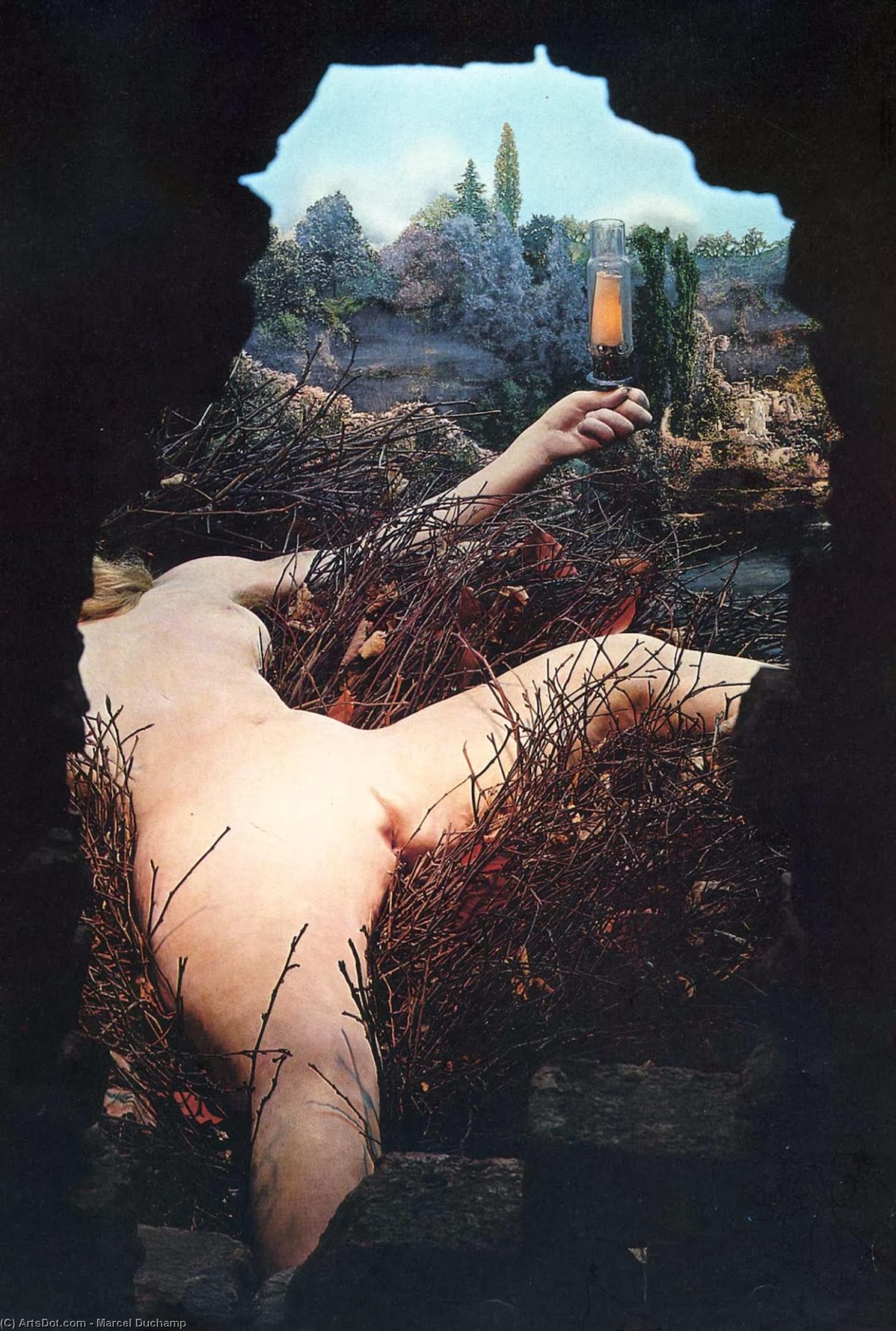 Given: 1. The Waterfall, 2. The Illuminating Gas — Marcel Duchamp
