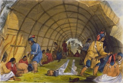 Medicine Dance Of The Winnebagoes — Seth Eastman